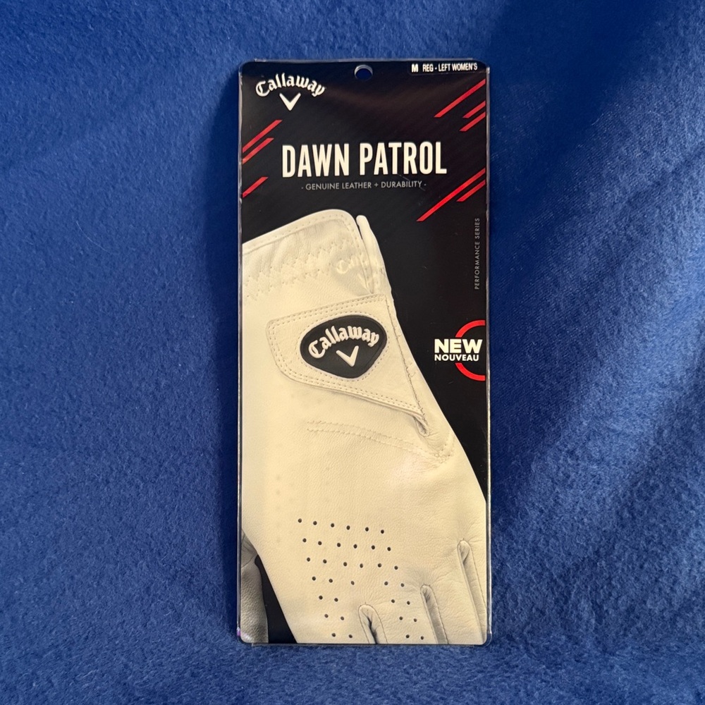 Callaway Dawn Patrol Women's Leather Golf Glove - White